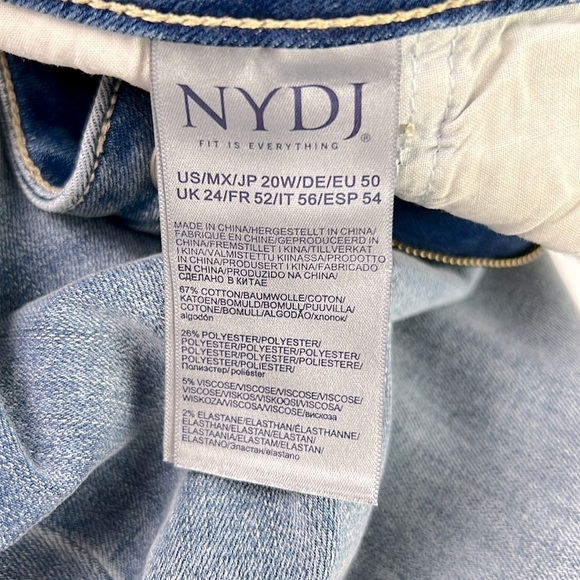 NYDJ New Women’s 20W Lift x Tuck Barbara Bootcut Ankle Fray Hem Stretchy Jean - Picture 6 of 10